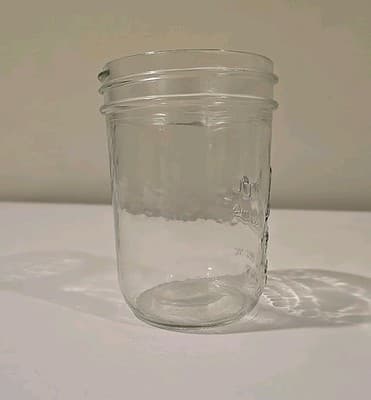 Kerr Glass 8oz Jelly Jar - "Self Sealing" Wide Mouth Mason - Thumbnail 7