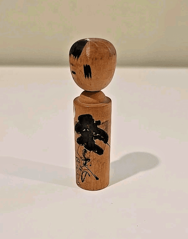 Kokeshi Doll Unique Design Vintage Rare Old Retro 3.5" - Thumbnail 2