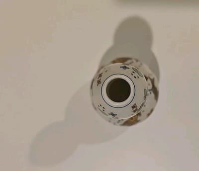 Vintage Imperial Dynasty Double Gourd Koi Fish Mini Porcelain Bud Vase Japan - Thumbnail 7