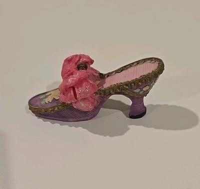 Vintage Resin Victorian Shoe Christmas Ornament Lot Of (3) - Thumbnail 9