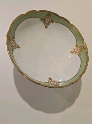 Blakeman & Henderson Limoges France Gold Gilt Three Footed Bowl Dish - Thumbnail 3