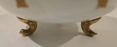 Blakeman & Henderson Limoges France Gold Gilt Three Footed Bowl Dish - Thumbnail 16