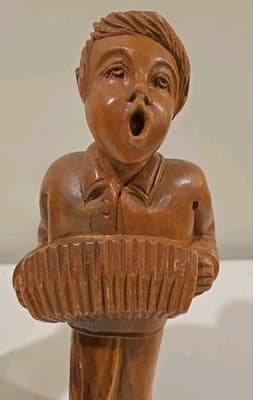 2 Hand Carved Wooden Wood Choir Boys Carolers Christmas 12" - Thumbnail 6