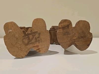 2 Hand Carved Wooden Wood Choir Boys Carolers Christmas 12" - Thumbnail 9