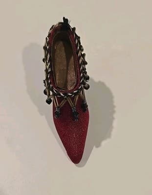 Vintage Resin Victorian Shoe Christmas Ornament Lot Of (3) - Thumbnail 19