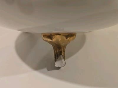 Blakeman & Henderson Limoges France Gold Gilt Three Footed Bowl Dish - Thumbnail 15