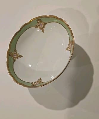 Blakeman & Henderson Limoges France Gold Gilt Three Footed Bowl Dish - Thumbnail 4
