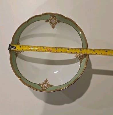 Blakeman & Henderson Limoges France Gold Gilt Three Footed Bowl Dish - Thumbnail 5