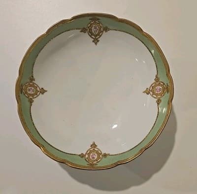 Blakeman & Henderson Limoges France Gold Gilt Three Footed Bowl Dish - Thumbnail 2