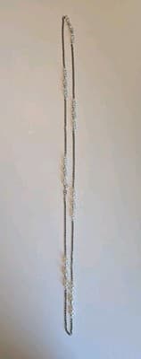 Vintage Single Strand Sarah Coventry Silvertone Faux Pearl Necklace - Thumbnail 6