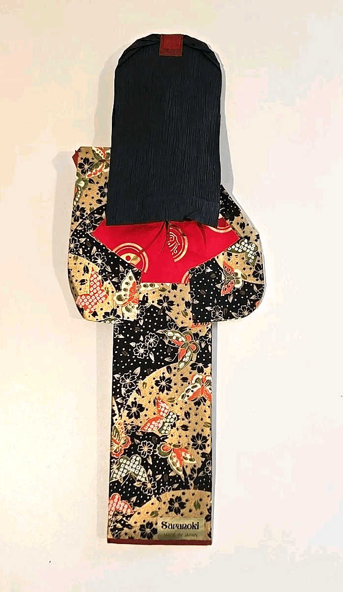 Vintage Japanese paper “ORIGAMI” Kimono doll 13 inches - Thumbnail 2