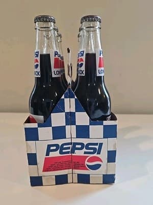 Richard Petty 1992 Fan Appreciation Tour 6 Pack Long Neck Pepsi Bottles UNOPENED - Thumbnail 4