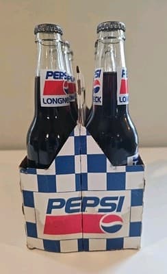 Richard Petty 1992 Fan Appreciation Tour 6 Pack Long Neck Pepsi Bottles UNOPENED - Thumbnail 2