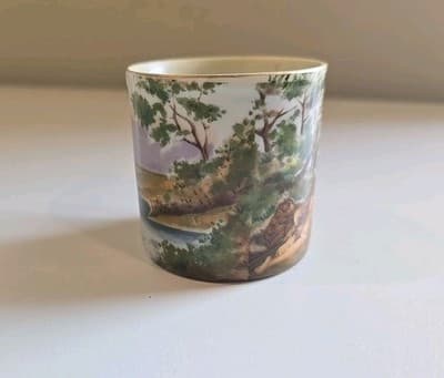 Vintage Ardalt Lenwile China Hand Painted Cup and Saucer ROMANTIC Style #7334 - Thumbnail 10