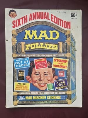 Vintage Humor Magazine Mad Sixth Annual Edition Collection of Mad Follies 143