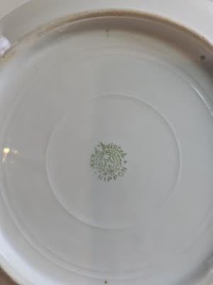 House On Lake Hand Painted Small Decor Plate Noritake Japan M Stamp - Thumbnail 4