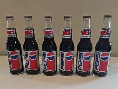 Richard Petty 1992 Fan Appreciation Tour 6 Pack Long Neck Pepsi Bottles UNOPENED - Thumbnail 6