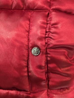 Michael Kors Red Satin Bomber Vest Sz M - Thumbnail 4