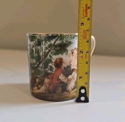 Vintage Ardalt Lenwile China Hand Painted Cup and Saucer ROMANTIC Style #7334 - Thumbnail 5