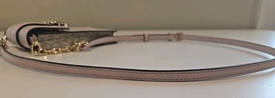 NWOT Michael Kors Carmen Small Logo Smartphone Crossbody Bag Blush Signature - Thumbnail 12