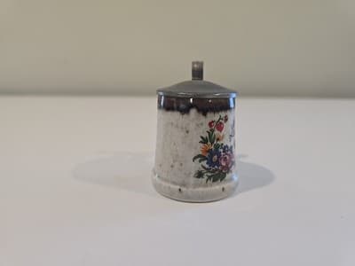 Vintage ERBO Zinn Aus Liebe German Miniature Beer Stein - Thumbnail 5