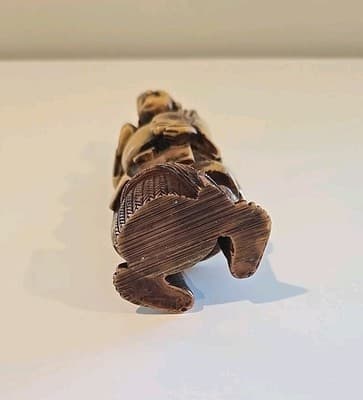 Asian Figurine Vintage ACTION Handcrafted in Italy Resin Cheswick PA 7" Tall - Thumbnail 8