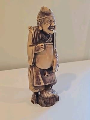 Asian Figurine Vintage ACTION Handcrafted in Italy Resin Cheswick PA 7" Tall - Thumbnail 6