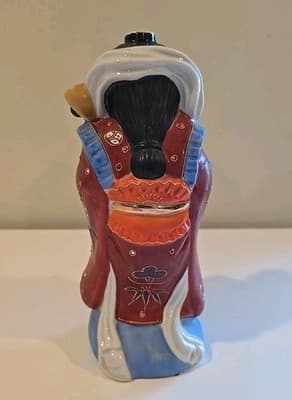 Vintage Kamotsuru Sake Ceramic Decanter Goddess Of Art Woman Made in Japan - Thumbnail 3