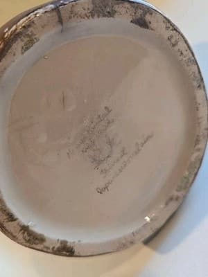 Japan Kamotsuru Sake Decanter Ebisu God of Fisherman Hiroshima Hand Painted 9.5" - Thumbnail 5