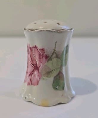Antique O E & G Royal Austria Pink Rose Gold Salt Pepper Shaker - Thumbnail 3