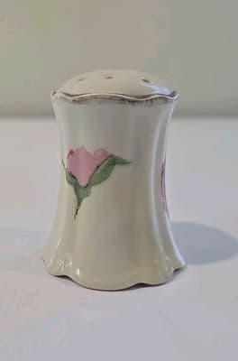 Antique O E & G Royal Austria Pink Rose Gold Salt Pepper Shaker - Thumbnail 6