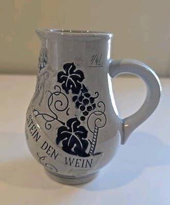 Wick Werke Small German Wine Stone Pitcher Salt Glaze