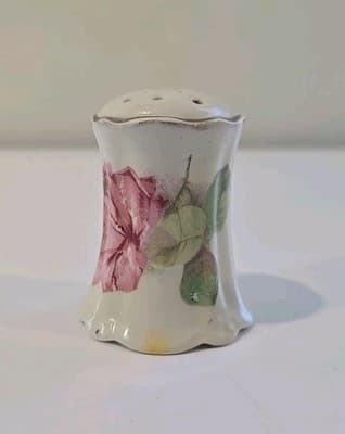 Antique O E & G Royal Austria Pink Rose Gold Salt Pepper Shaker - Thumbnail 4