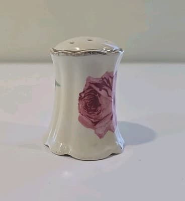 Antique O E & G Royal Austria Pink Rose Gold Salt Pepper Shaker - Thumbnail 7