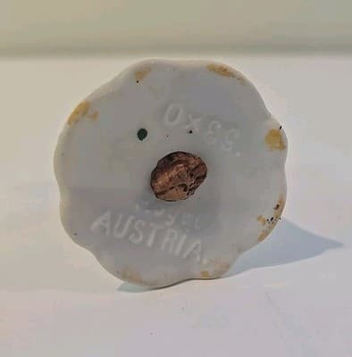 Antique O E & G Royal Austria Pink Rose Gold Salt Pepper Shaker - Thumbnail 9