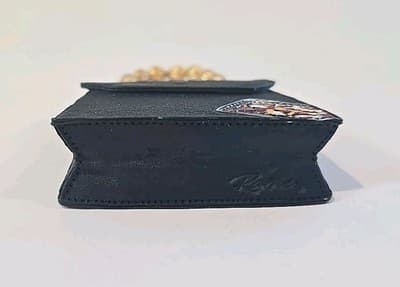 Vtg Just the Right Shoe Raine "Queen of Hearts" Black Miniature Purse #25326 - Thumbnail 9
