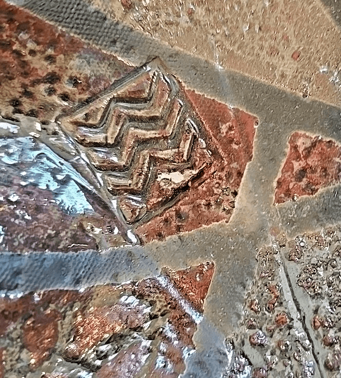 Exquisite Handmade 2013 Kras Matte Raku Art Pottery Lobe Scalloped Bowl - Thumbnail 6
