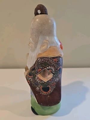 Kamotsuru Sake Decanter Japanese Porcelain Vintage Good Luck God Statue - Thumbnail 2