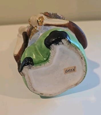 Kamotsuru Sake Decanter Japanese Porcelain Vintage Good Luck God Statue - Thumbnail 7