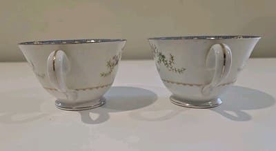 Vintage Cherry China Made In Japan Set Of Two Tea Cups And Saucers - Thumbnail 5