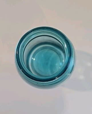 VTG Aqua Blue Ball "Perfect Mason" Jar 9" Tall with Zinc Lid - Thumbnail 8