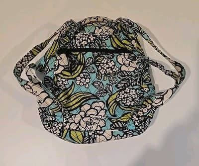 Vera Bradley Backpack Bookbag Island Blooms Shoulder Bag School Travel Work - Thumbnail 4