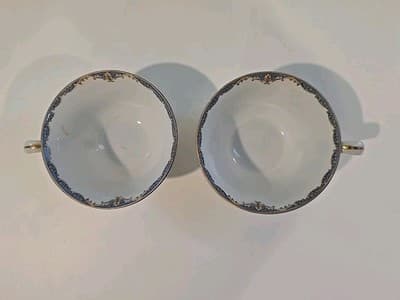 Vintage Cherry China Made In Japan Set Of Two Tea Cups And Saucers - Thumbnail 2