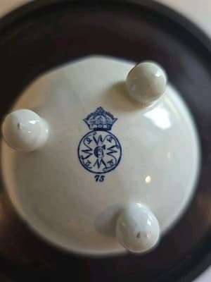 Royal Worcester Japonisme Miniature Orb Three Ball Footed Vase 1875 - Thumbnail 7