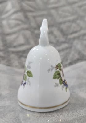 K&A Krautheim Floral Porcelain Bell 3.125" Made in West Germany - Thumbnail 2
