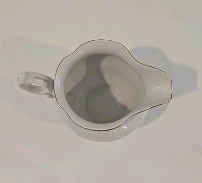 Vintage Walbrzych Creamer and Sugar Set- Meisen Flower - Thumbnail 10