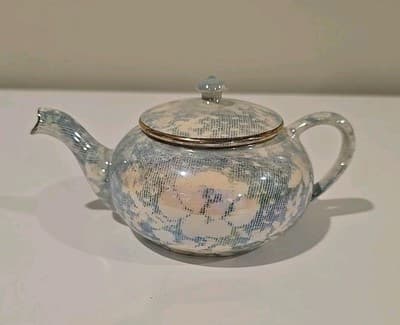 Vintage Royal Winton Grimwades Teapot Blue Brocade Chintz England