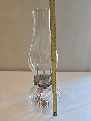 Lamp Light Farms Model 330 5 Designed Clear Glass Oil Lamp - Thumbnail 2