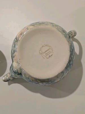 Vintage Royal Winton Grimwades Teapot Blue Brocade Chintz England - Thumbnail 9