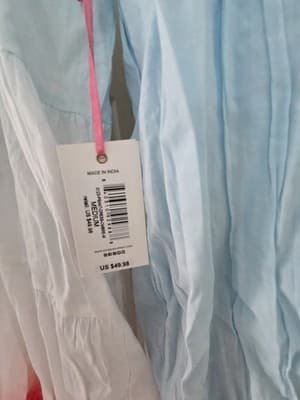 NWT - Simply Southern Blue White Coral Ombre Summer Spring Dress Sz M - Thumbnail 4